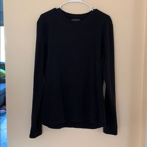 Zara Black Long Sleeve Super Slim Fit Tee